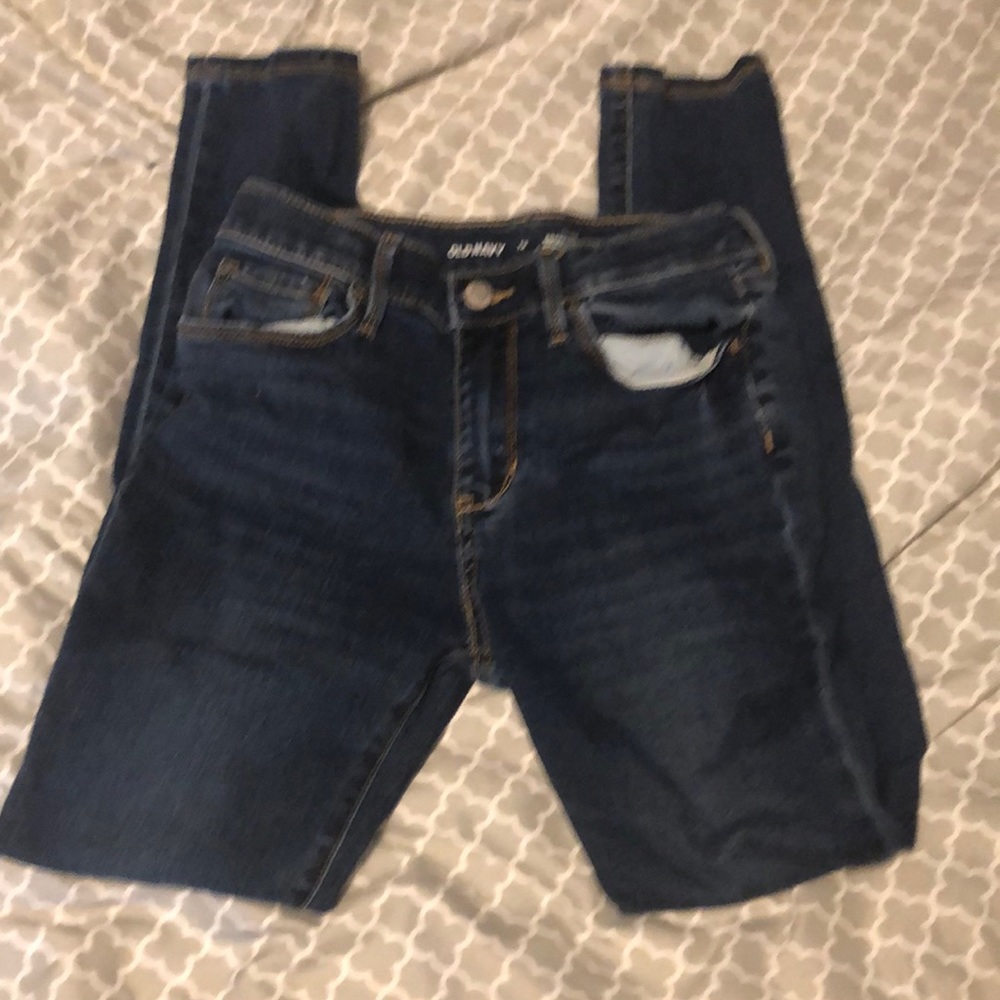 Old navy high-rise rockstar super skinny jeggings size 12